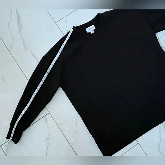 Kersh/ Black pullover crew neck sweater/  Side slits/ Size US XL - Picture 9 of 10